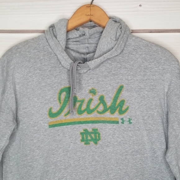 Under Armour Tops - Under Armour Notre Dame Long Sleeve Hooded Tee SM
